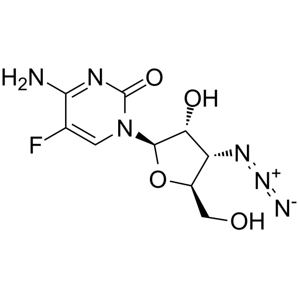 3'-Azido-3'-deoxy-5-fluorocytidine图片
