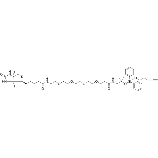 Biotin-PEG4-amino-t-Bu-DADPS-C3-alykne图片