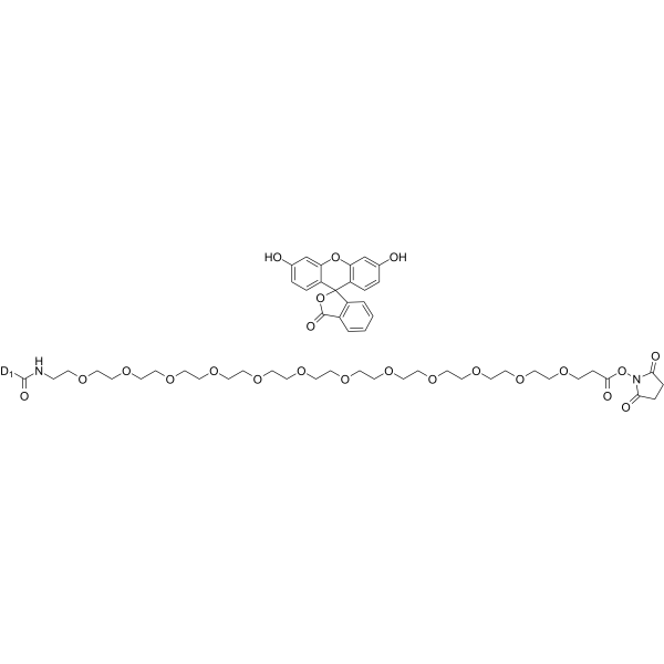 Carboxyfluorescein-PEG12-NHS图片