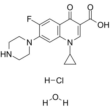 Ciprofloxacin HCl hydrate(Bay-09867)图片