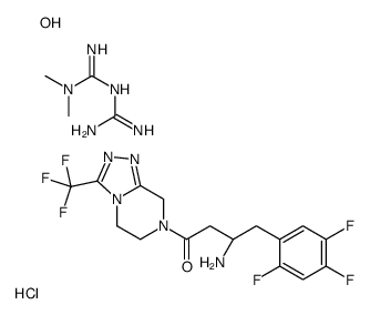 Metformin hydrochloride mixture with sitagliptin phosphate图片