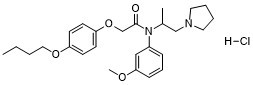 Acetamide,N-(m-anisyl)-2-(p-butoxyphenoxy)-N-(1-methyl-2-(1-pyrrolidinyl)ethyl)-,hydrochloride图片