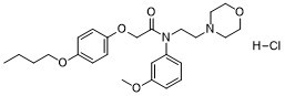 Acetamide,N-(m-anisyl)-2-(p-butoxyphenoxy)-N-(2-morpholinoethyl)-,hydrochloride图片