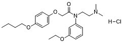 Acetamide,2-(p-butoxyphenoxy)-N-(2-(dimethylamino)ethyl)-N-(m-ethoxyphenyl)-,hydrochloride图片