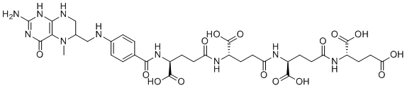 5-Methyltetrahydrofolate triglutamate图片