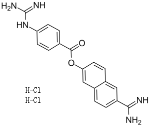 Nafamostat hydrochloride(FUT-175)图片