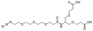 2-(Azido-PEG3-amido)-1,3-bis(carboxylethoxy)propane图片