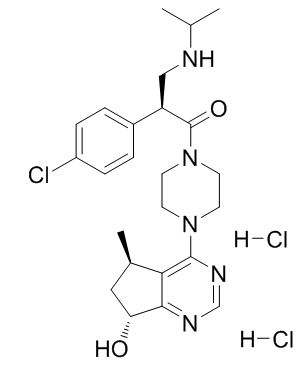 Ipatasertib dihydrochloride(GDC-0068)图片