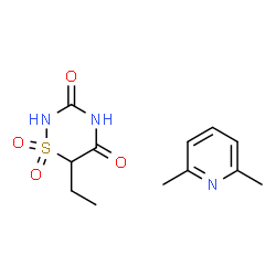 2H-1,2,4-Thiadiazine-3,5(4H,6H)-dione,6-ethyl-,1,1-dioxide compd with 2,6-lutidine图片