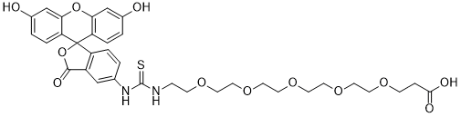 Fluorescein-PEG5-acid图片