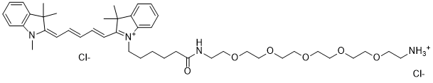 Cy5-PEG5-amine HCl salt图片