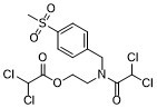 Acetic acid,dichloro-,2-(2,2-dichloro-N-(p-(methylsulfonyl)benzyl)acetamido)ethyl ester图片