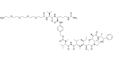 Amino-PEG4-Val-Cit-PAB-MMAE图片