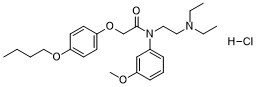 Acetamide,N-(m-anisyl)-2-(p-butoxyphenoxy)-N-(2-(diethylamino)ethyl)-,hydrochlorideͼƬ