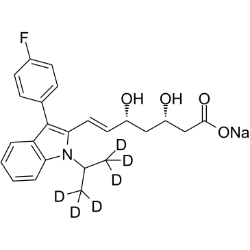 (3S,5R)-Fluvastatin D6 sodium图片