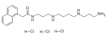 Naspm trihydrochloride(1-Naphthylacetyl spermine)图片