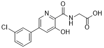Vadadustat(PG-1016548 AKB-6548)图片