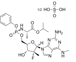 Bemnifosbuvir hemisulfate(RG-6422 AT-527)图片