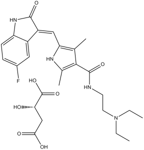 Sunitinib Malate(SU-11248 Malate)图片