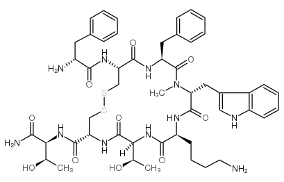 (D-Phe5,Cys6·11,N-Me-D-Trp8)-Somatostatin-14(5-12)amide图片