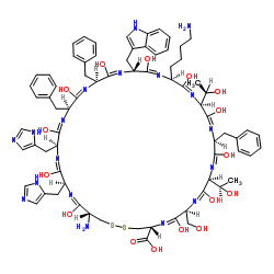 (DES-ALA1,DES-GLY2,HIS4,5,D-TRP8)-SOMATOSTATIN-14图片