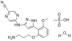 Prexasertib mesylate hydrate(LY 2606368)图片
