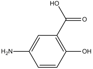 Mesalamine(5ASA 5-aminosalicylic acid Asacol mesalazine 5-ASA)图片