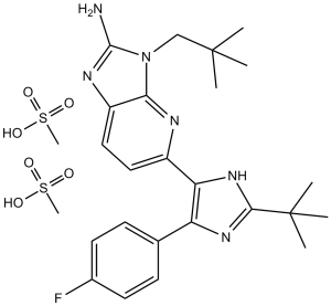 Ralimetinib dimysylate(LY2228820 dimysylate)图片
