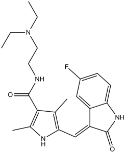 Sunitinib free base(SU-11248)图片