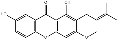 1,7-Dihydroxy-3-methoxy-2-prenylxanthone图片