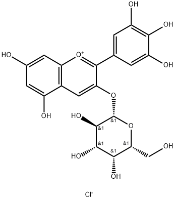 Delphinidin 3-O-galactoside chloride图片