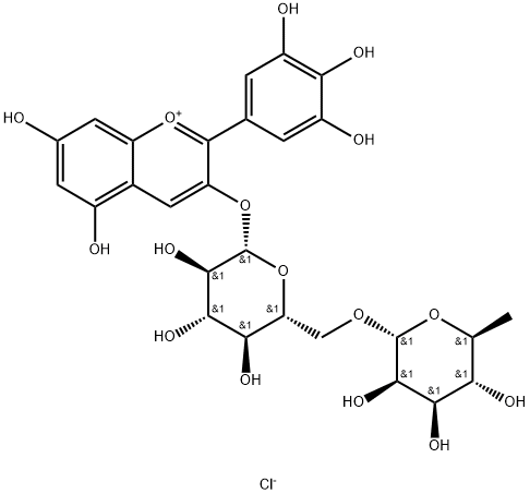 Delphinidin 3-O-rutinoside chloride图片