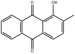 1-Hydroxy-2-methylanthraquinone图片