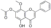 5-Hydroxy-7-acetoxy-8-methoxyflavone图片
