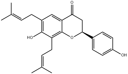 7,4'-Dihydroxy-6,8-diprenylflavanone图片