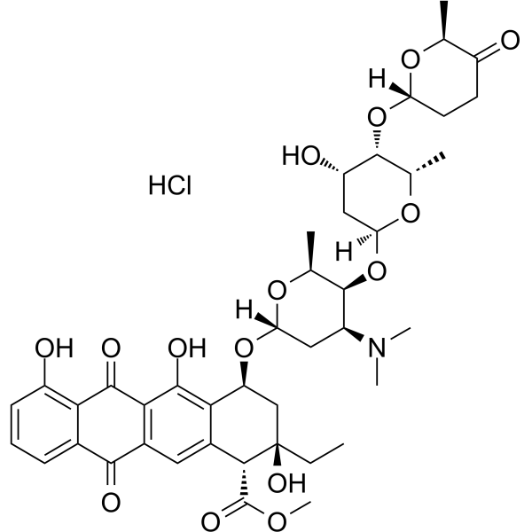 Aclacinomycin A hydrochloride图片