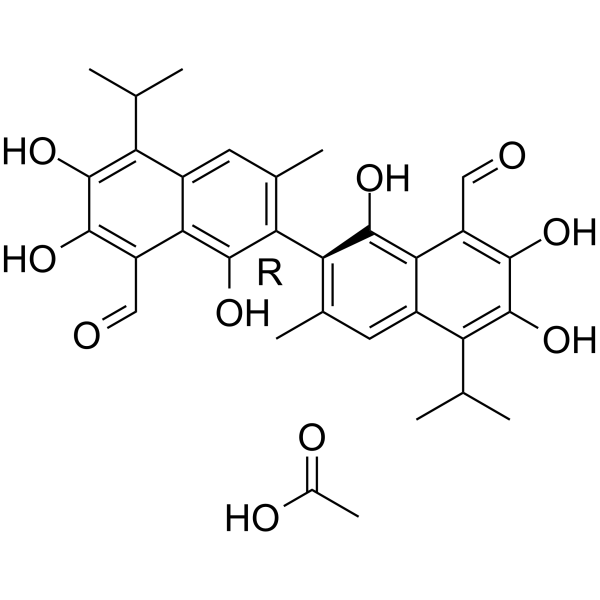 (R)-(-)-Gossypol acetic acid图片