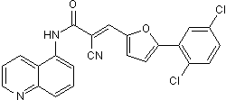 2-cyano-3-[5-(2,5-dichlorophenyl)-2-furyl]-N-5-quinolinylacrylamide(5857140)图片