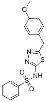 N-[5-(4-methoxybenzyl)-1,3,4-thiadiazol-2-yl]benzenesulfonamide(7179194)图片