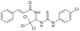 3-phenyl-N-[2,2,2-trichloro-1-({[(4-chlorophenyl)amino]carbonothioyl}amino)ethyl]acrylamide(5143134)ͼƬ