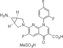 Trovafloxacin mesylate图片