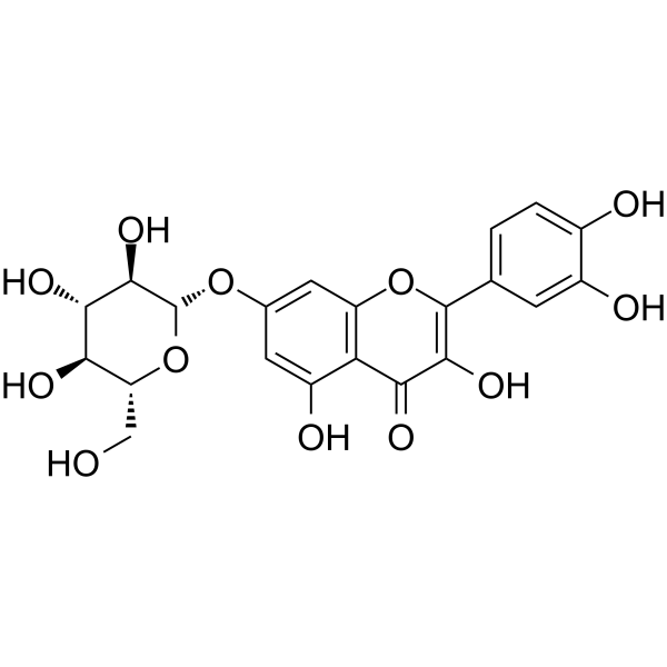 Quercetin-7-O-β-D-glucopyranoside图片