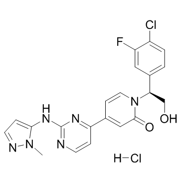 Ravoxertinib hydrochloride(GDC-0994 RG7842)图片