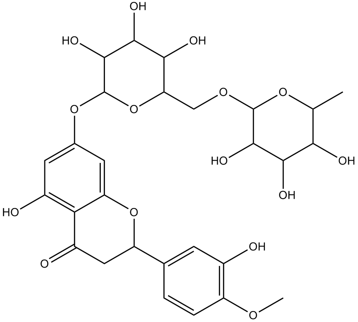 Hesperidin(Hesperetin 7-rutinoside)图片