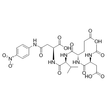 Ac-DEVD-pNA(N-Acetyl-Asp-Glu-Val-Asp-p-Nitroanilide)图片