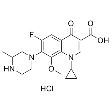 Gatifloxacin Hydrochloride(AM 1155 hydrochlorideBMS 206584-01 hydrochloride)图片