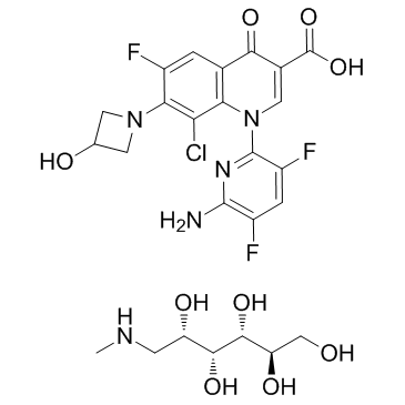 Delafloxacin meglumine(ABT492 meglumineRX-3341 meglumineWQ-3034 meglumine)图片