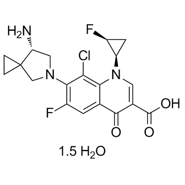 Sitafloxacin hydrate(DU6859a hydrate)图片