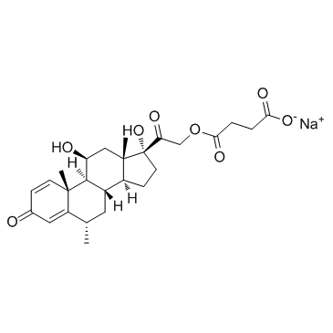 6α-Methylprednisolone 21-hemisuccinate sodium salt  [CAS 2375-03-3]图片
