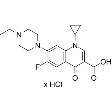 Enrofloxacin hydrochloride(BAY-Vp2674 hydrochloridePD160788 hydrochloride)图片
